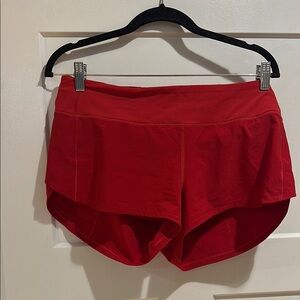 Lululemon Speed Up LR Short 2.5" *Lined DKRD dark red 10